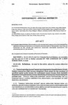 Concerning the Scientific and Cultural Facilities District, and, in Connection Therewith, Amending the Ballot Question Concerning the Extension of the District that Will Be Submitted to the Voters and Modifying Statutory Provisions Concerning the Administration of the District.