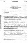 Concerning the Continuation of the Regulation of Securities by the Division of Securities, and, in Connection Therewith, Narrowing the Exemption for Certain Annuities, Amending Procedures for the Issuance of Cease-and-Desist Orders, Registration of Federally Registered Securities, and Discipline of Licensees, Specifying Conditions for Recision of Sales, and Reducing the Number of Required Meetings of the Municipal Bond Authority Advisory Committee.