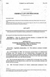 Concerning the Continuing Examination of the Treatment of Persons with Mental Illness Who Are Involved in the Justice System, and Making an Appropriation Therefor.