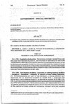 Concerning the Authority of a Special District to Enter into a Property Tax Reduction Agreement with a Taxpayer for the Purpose of Economic Development.