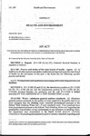 Concerning the Transfer of Certain Authorities of the State Board of Health to Other Governmental Entities, and Making an Appropriation Therewith.