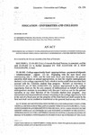 Concerning the Authority to Use a Percentage of Stipend Spending Authority to Purchase Postsecondary Educational Services if Authorized by a Fee-for-Service Contract.