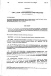 Concerning the Colorado Water Resources Research Institute, and, in Connection Therewith, Changing the Name of the Institute to the Colorado Water Institute, Expanding the Duties of the Institute, and Authorizing the Institute as a Contracting Entity for Water Research.