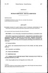 Concerning Changes to Clarify Existing Policy in Programs Administered by the Department of Human Services for People Who Qualify for Public Assistance.