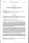 Concerning Juvenile Parole, and, in Connection Therewith, the Codification of and Improvement upon Current Department of Human Services Practices Relating to Juvenile Parole, and Making an Appropriation Therefor.