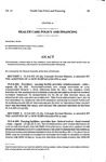 Concerning a Reduction in the General Fund Portion of the Per Diem Rates Paid to Nursing Facilities, and Making an Appropriation Therefor.
