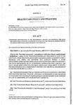 Concerning Simplification of the Procurement Process for Providers Who Have Previously Been Approved to Participate in Health Care Programs Administered by the Department of Health Care Policy and Financing.