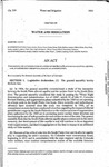 Concerning the Authorization of a Study of the South Platte River Alluvial Aquifer, and, in Connection Therewith, Making an Appropriation.