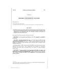 Concerning Changes to Juvenile Corrections Programs Resulting in Cost Reductions, and, in Connection Therewith, Reducing the Juvenile Detention Bed Cap, Reducing the Appropriation for Commitment Beds and Assessment Services, and Making an Appropriation for Transportation.