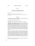 Concerning Changes to Sentencing of Persons Convicted of Drug Crimes, and, in Connection Therewith, Making an Appropriation.