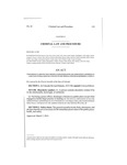 Concerning Clarifying that the Ritual Discharge of Blank Ammunition Cartridges at a Military Funeral Does Not Constitute the Criminal Offense of Disorderly Conduct.