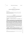 Concerning an Increase to the Personal Needs Allowance for Persons in Nursing Care Facilities, and, in Connection Therewith, Making and Reducing Appropriations.