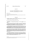 Concerning Oversight of Child and Family Investigators, and, in Connection Therewith, Making and Reducing Appropriations.