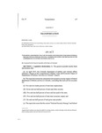 Concerning a Requirement that the Transportation Infrastructure Needs of Federal Military Installations Be Given Full Consideration During the Preparation of the Comprehensive Statewide Transportation Plan.