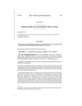 Concerning a Study of the Delegation of Functions of Certain Regulations Related to Motor Vehicles Administered by the Department of Revenue.