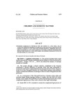 Concerning Marriages by Individuals Who Are Parties to a Civil Union, and, in Connection Therewith, Prohibiting Marriages in Circumstances in Which One of the Parties Is Already in a Civil Union with Another Individual, Addressing the Legal Effect of Parties to a Civil Union Marrying Each Other, Clarifying the Dissolution Process when Parties to a Civil Union Marry, and Amending the Bigamy Statute to Include Parties to a Civil Union.