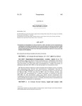 Concerning Establishment of the Southwest Chief and Front Range Passenger Rail Commission to Oversee the Preservation and Expansion of Amtrak Southwest Chief Rail Service in Colorado and Facilitate the Development and Operation of a Front Range Passenger Rail System that Provides Passenger Rail Service in and Along the Interstate 25 Corridor.