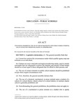 Concerning Prohibiting the Use of Certain Restraints Upon Public School Students, and, in Connection Therewith, Making an Appropriation.