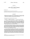 Concerning Adding a Measure Relating to Demonstration of College and Career Readiness for Determining a Local Education Provider's Attainment of the Postsecondary and Workforce Readiness Performance Indicator.