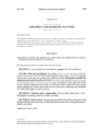 Concerning Allowing the Adoption of a Child Under the Jurisdiction of a Court in Colorado Who is Not Present in Colorado.