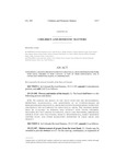 Concerning a Training Program to Prevent Child Sexual Abuse for Persons Who Work with Young Children in Some Capacity as Part of Their Employment, and, in Connection Therewith, Making an Appropriation.