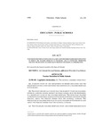 Concerning Providing Funding for Local Education Providers to Implement Intitatives to Reduce the Teacher Shortage in Colorado, and, in Connection Therewith, Creating the Retaining Teachers Grant Program and Making an Appropriation.