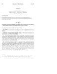 Concerning Allowing Interdistrict Transportation of Students Only by Adjacent School Districts Subject to the School Districts' Mutual Consent.