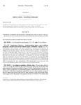 Concerning Authorizing the Department of Higher Education to Collect the Data Necessary to Calculate Return on Investment Metrics Related to Student Outcomes.