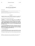 Concerning Measures to Assist an Individual’s Recovery from a Substance Use Disorder, and, in Connection Therewith, Making and Reducing an Appropriation.