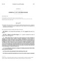 Concerning the Creation of a Class 2 Felony Offense When the Death of a Person Is Caused by a Participant Without Deliberation in the Course of the Commission of Specified Felony Offenses. by Colorado General Assembly