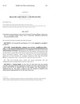 Concerning Aligning Primary Care Payments with the “Colorado Medical Assistance Act” to Maximize Federal Funds, and, in Connection Therewith, Identifying Anticipated Federal Funds.