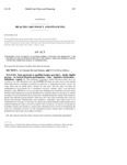 Concerning State Payments to Licensed Hospice Facilities for Residential Care Provided to Certain Persons Enrolled in the Medical Assistance Program, and, in Connection Therewith, Making an Appropriation.