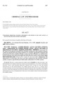 Concerning Permitting Youthful Offenders to Be Housed in the Same Facility as Inmates Who Mentor Youthful Offenders. by Colorado General Assembly