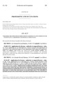 Concerning the Elimination of Verification of an Individual’s Lawful Presence in the United States as a Requirement for Individual Credentialing. by Colorado General Assembly